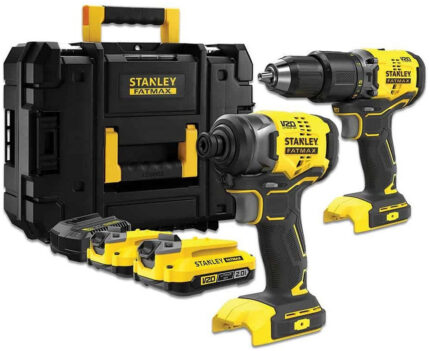 Stanley SFMCK461D2T Σετ Κρουστικό Δραπανοκατσάβιδο & Παλμικό Κατσαβίδι 18V με 2 Μπαταρίες 2Ah και Θήκη
