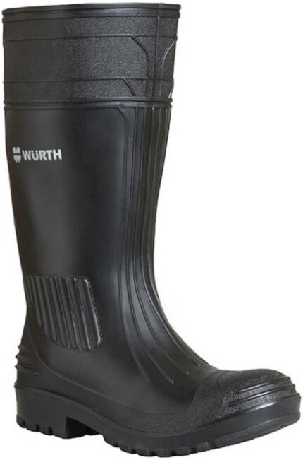 Wurth Unisex Γαλότσες Εργασίας Γονάτου σε Μαύρο Χρώμα