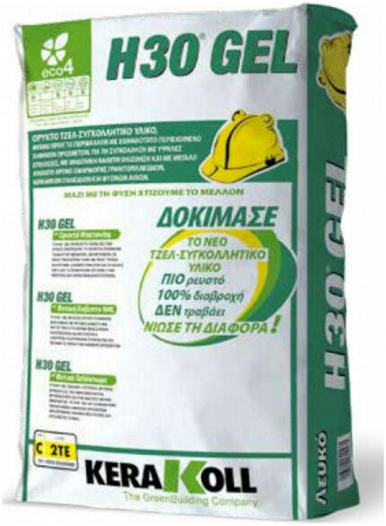 Kerakoll H30 Gel Κόλλα Πλακιδίων Λευκή 25kg 45810003