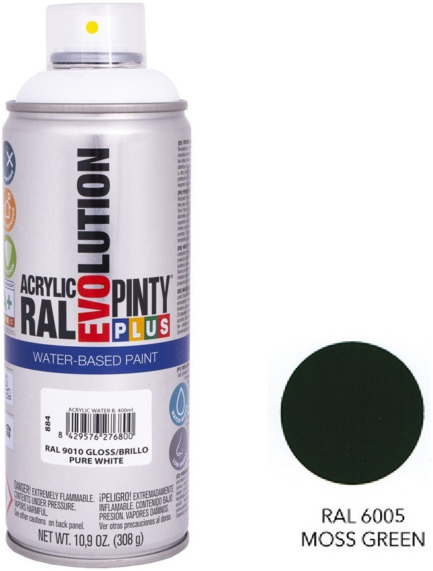346 EVO PINTYPLUS RAL6005 400ml ΣΚΟΥΡΟ ΠΡΑΣΙΝΟ