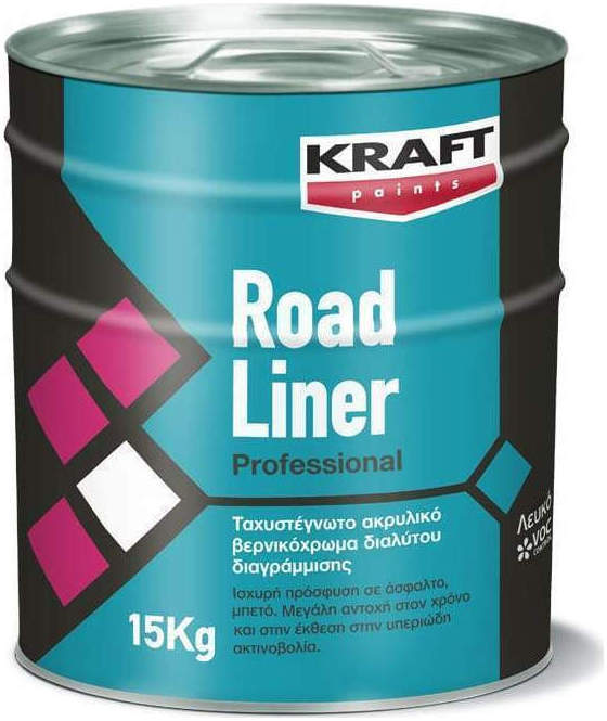 352 Χρώμα Διαγραμμίσεων Ακρυλικό Road Liner 1kg Λευκό