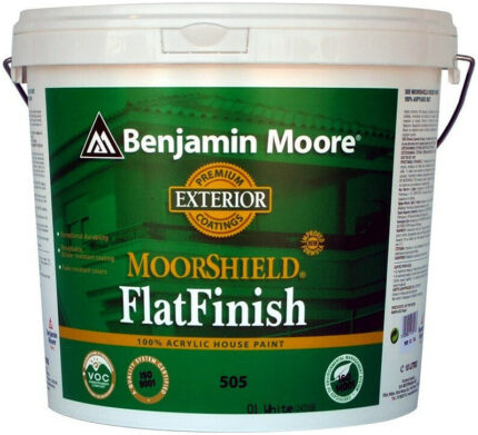 Benjamin Moore MooreShield House Paint Πλαστικό Χρώμα Λευκό Ακρυλικό 10lt