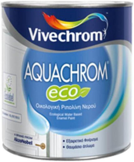 Ριπολίνη Νερού Aquachrom Eco 0.75lt Λευκό Σατινέ