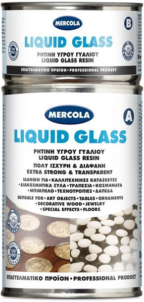 Mercola Liquid Glass Ρητίνη Υγρού Γυαλιού 2 Συστατικών 1000gr