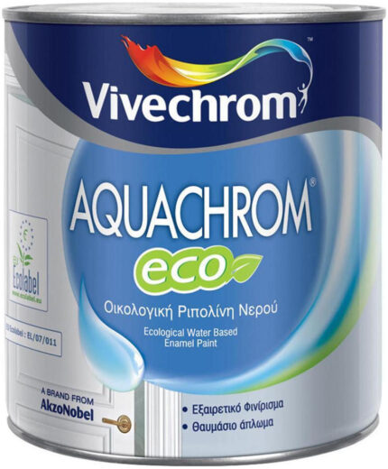 Ριπολίνη Νερού Aquachrom Eco 0.75lt Λευκό Γυαλιστερό