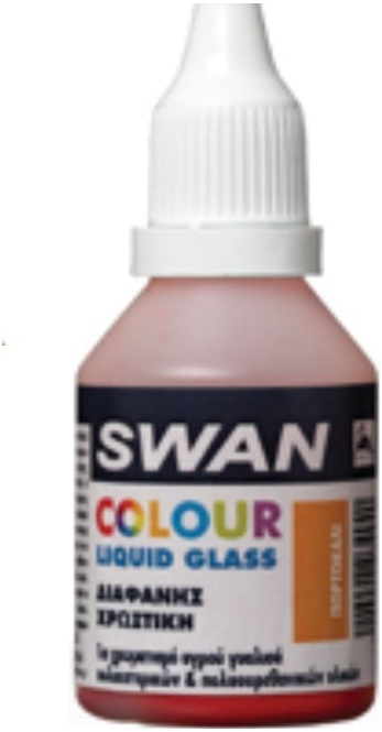 Swan Colour Liquid Glass Χρωστική Υγρού Γυαλιού Πορτοκαλί 30ml