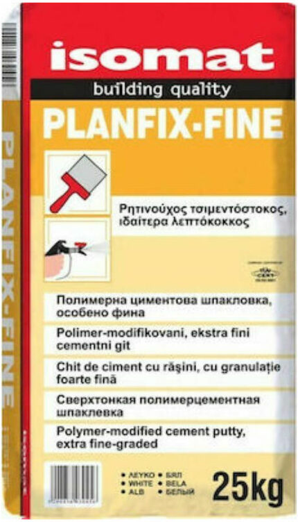 Ρητινούχος Τσιμεντόστοκος Planfix Fine 25kg Λευκό