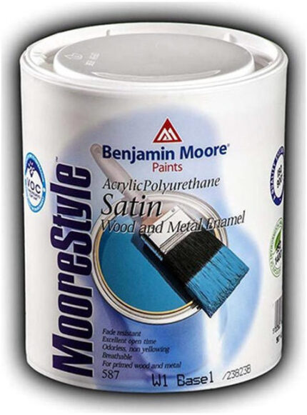 Ακρυλική Ριπολίνη Νερού MooreStyle 0.75lt Λευκό Σατινέ